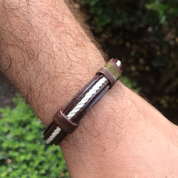 Handmade leather bracelet for men - Picture 4 of 6